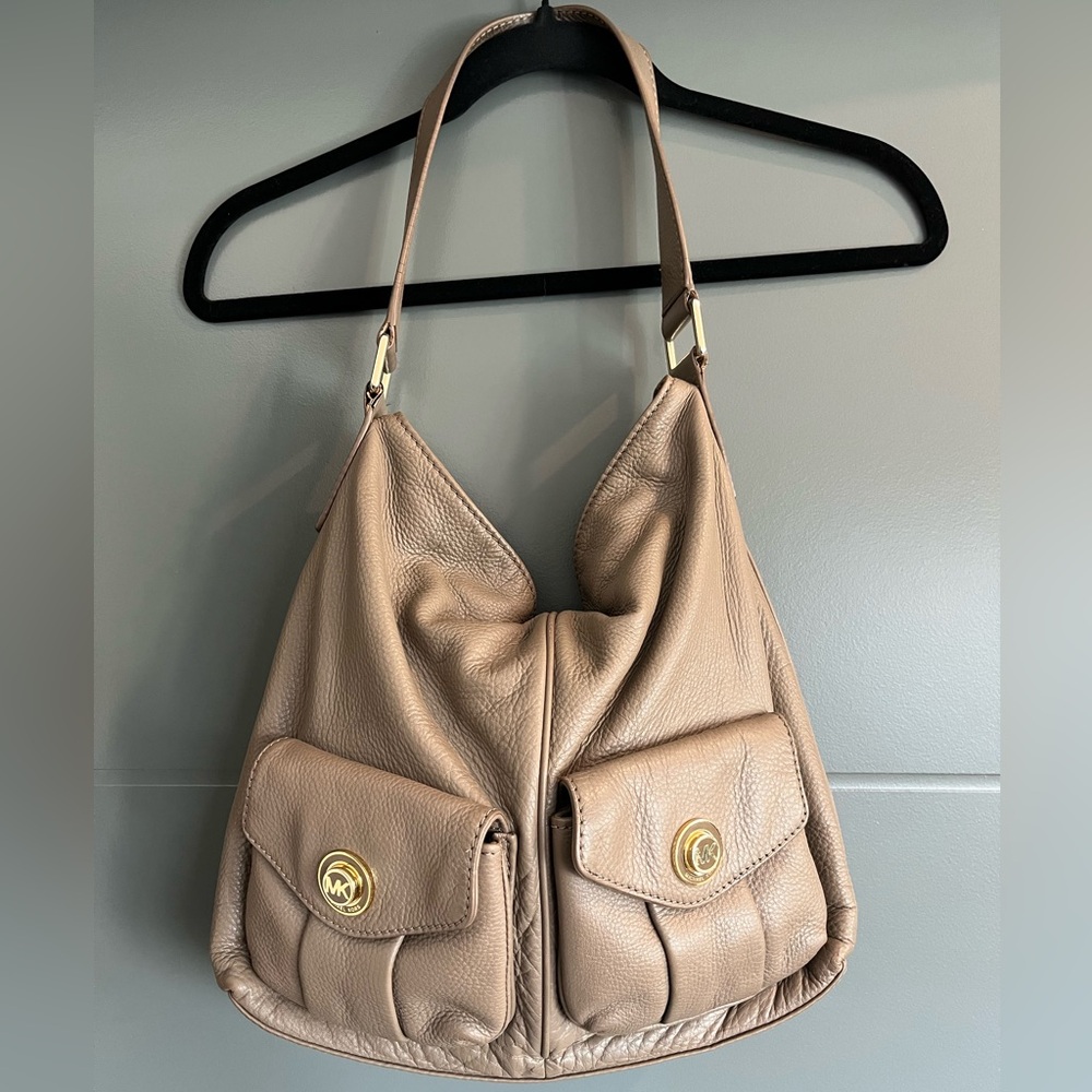 Michael Kors leather hobo bag